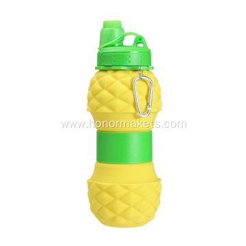 Silicone Pineapple Foldable Bottle for Kids